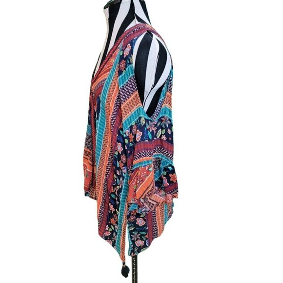 Democracy - Boho tunic - Cold Shoulder, Bell Sleeve - Super Cute - Size S - Picture 6 of 14